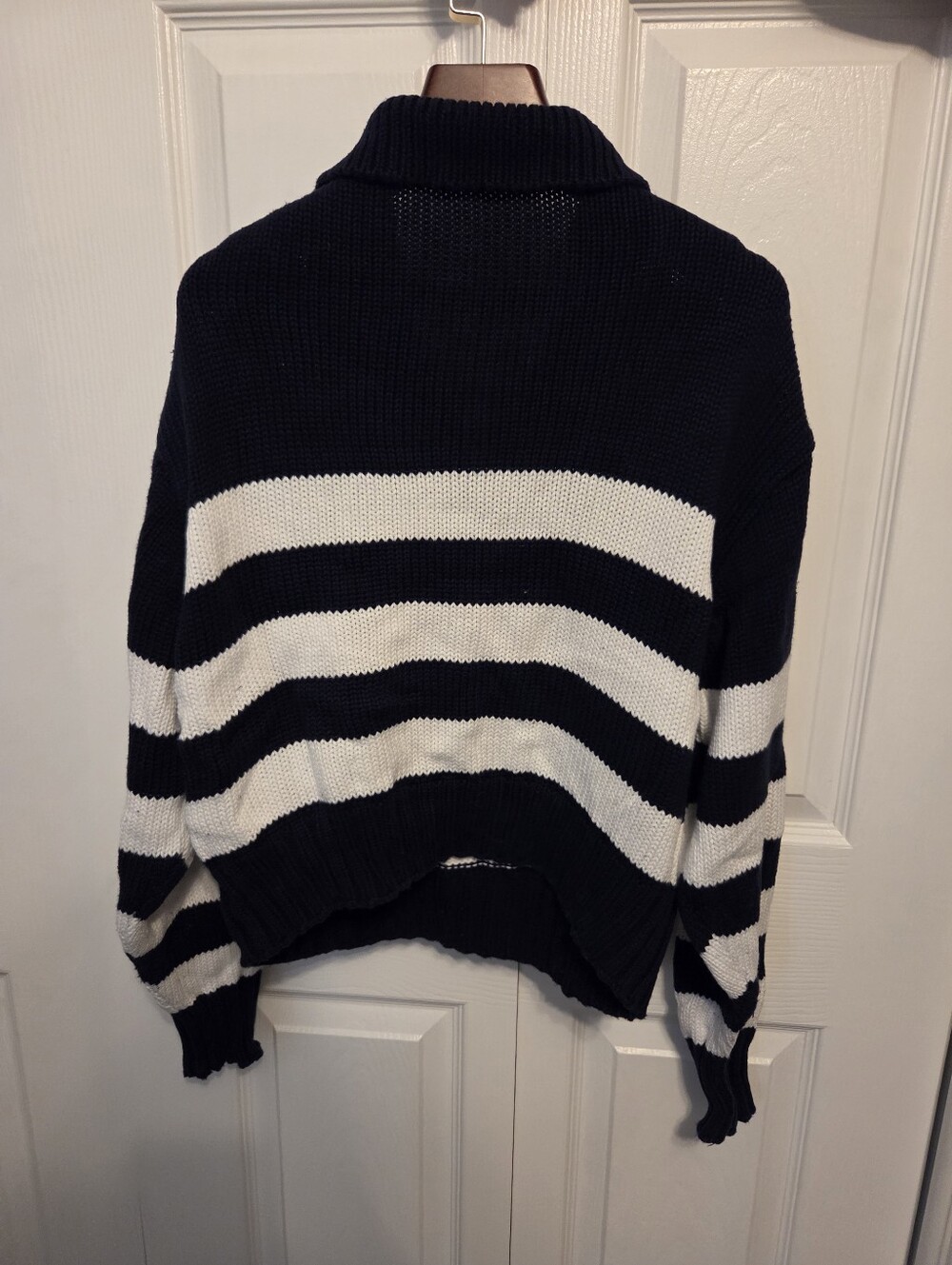 Quince 100% Organic Cotton Cropped Polo Sweater - Picture 7 of 8